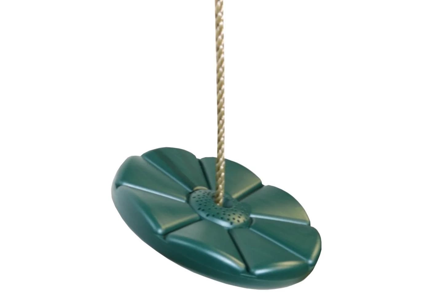 Loggyland Tellerschaukel Outdoor Kunststoff Grün PP-Seil 10 mm
