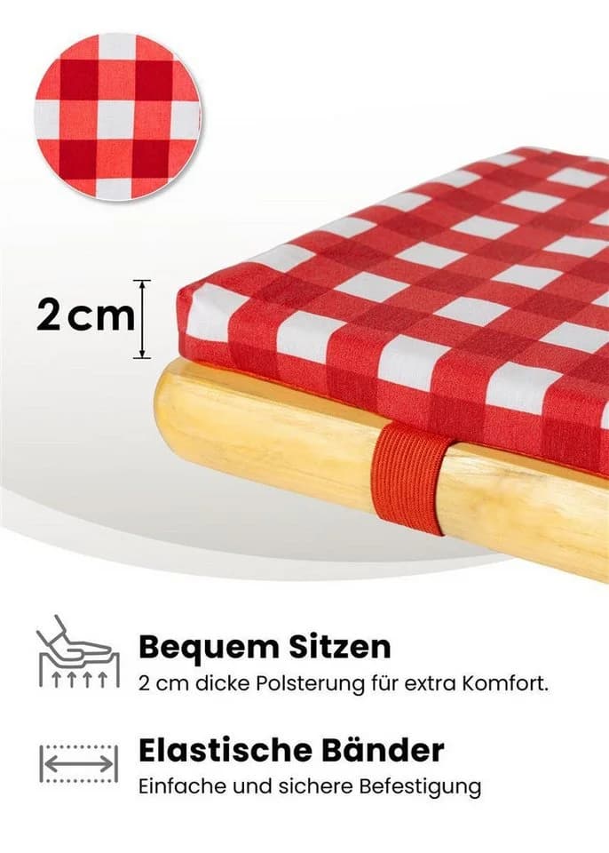 Gräfenstayn Biertischauflagen-Set 3-tlg. Rot/Weiß - Bild 5