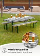Gräfenstayn Bankauflage Biertischauflagen-Set 3-tlg. Sitzpolsterung für Bierzeltgarnitur Bild 1