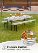 Gräfenstayn Bankauflage Biertischauflagen-Set 3-tlg. Sitzpolsterung für Bierzeltgarnitur Bild 1
