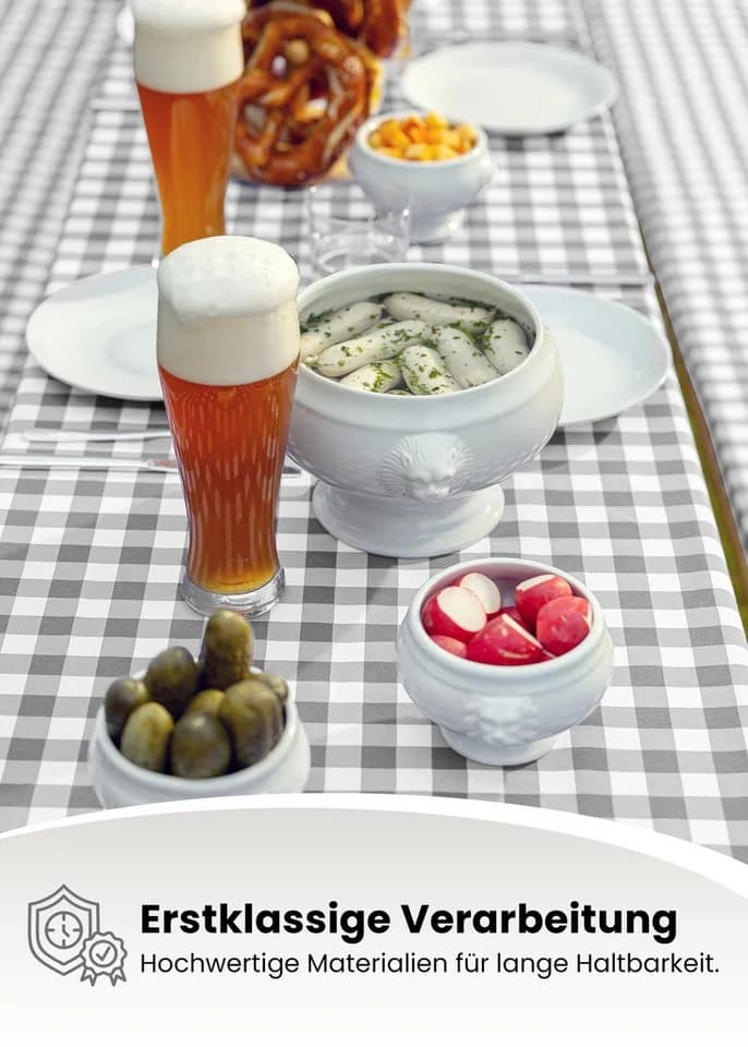 Gräfenstayn Bankauflage Biertischauflagen-Set 3-tlg. Sitzpolsterung für Bierzeltgarnitur - Bild 5