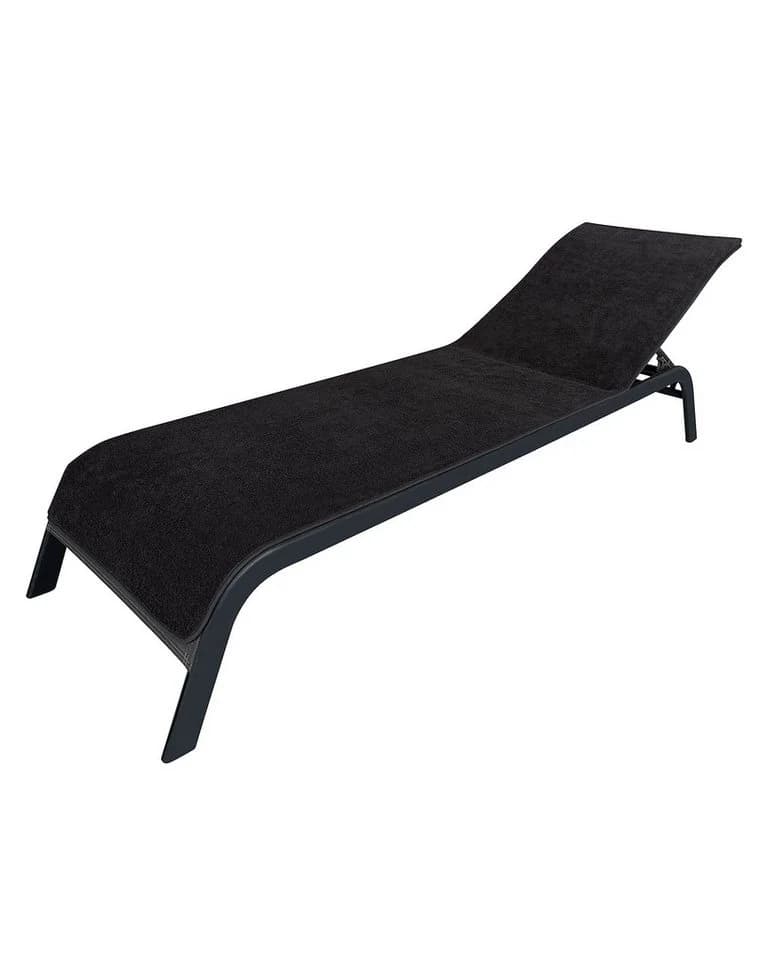 LAYNENBURG Liegenauflage Frottee 75x200 cm Anthrazit