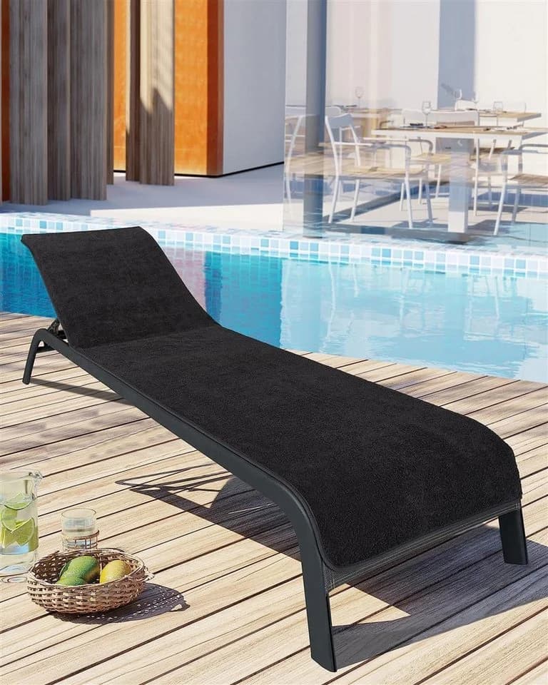 LAYNENBURG Liegenauflage Frottee 75x200 cm Anthrazit - Bild 2