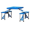 Casaria Campingtisch Set Klappbar mit 4 Stühlen Blau Bild 2