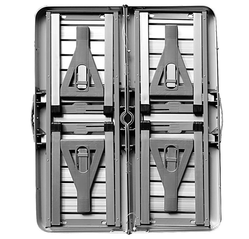 Casaria Campingtisch mit 4 Stühlen Klappbar Aluminium Silber - Bild 3