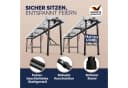 Casaria Gartenbank 2er Set Klappbar Kunststoff 8 Personen Bild 3