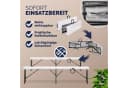 Casaria Gartenbank 2er Set Klappbar Kunststoff 8 Personen Bild 4