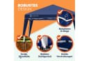 Casaria Pavillon Pop-Up 300x300 cm Blau UV-Schutz 50+ Bild 3