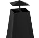 Gardebruk Terrassenofen Pyramide Schwarz Metall mit Abdeckung Bild 5
