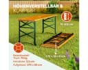 Casaria Stehtisch Höhenverstellbar Klappbar Garten Holz Grün Bild 1