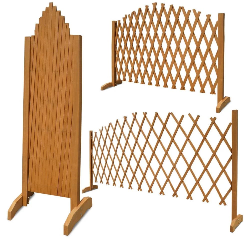 Gardebruk Spalier Rankgitter Gartenzaun Braun Holz - Bild 2