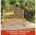 Gardebruk Spalier Rankgitter Gartenzaun Braun Holz Bild 3