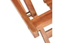 Casaria Gartenliege Braun Akazienholz Klappbar mit Kopfkissen Bild 5