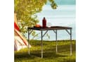 Casaria Campingtisch Klappbar Aluminium Braun Silber Bild 4