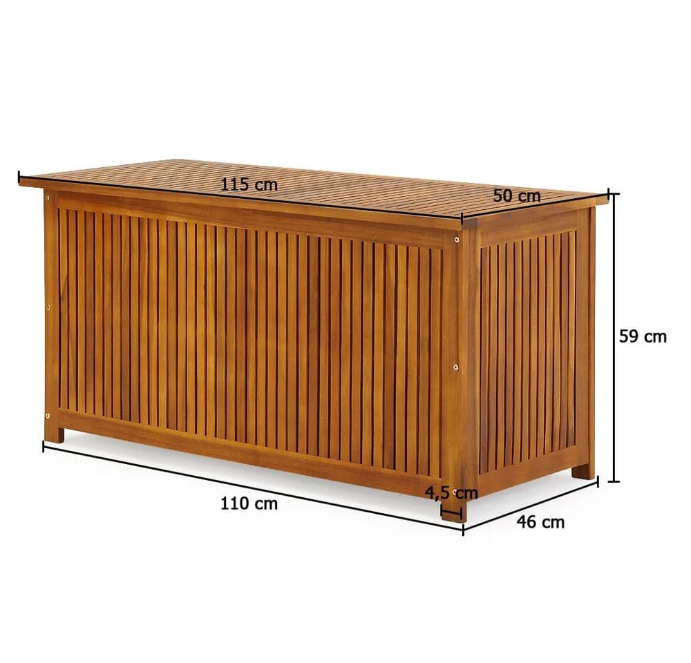 Casaria Auflagenbox Akazienholz 205L - Bild 5