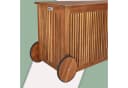 Casaria Auflagenbox Akazie 350L Räder Innenplane Bild 5