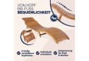Casaria Gartenliege Braun FSC®-zertifiziert Akazie Klappbar Bild 3