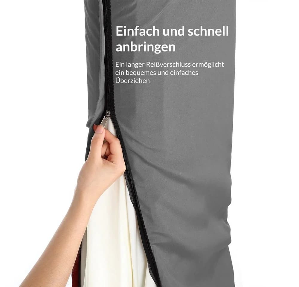 Deuba Sonnenschirm-Schutzhülle Grau Polyester 3m/3,5m - Bild 3