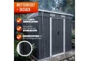 Gardebruk Gerätehaus Anthrazit Metall mit Schiebetür Bild 4