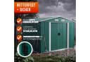 Gardebruk Gerätehaus Metall Grün mit Schiebetür und Stauraum Bild 4