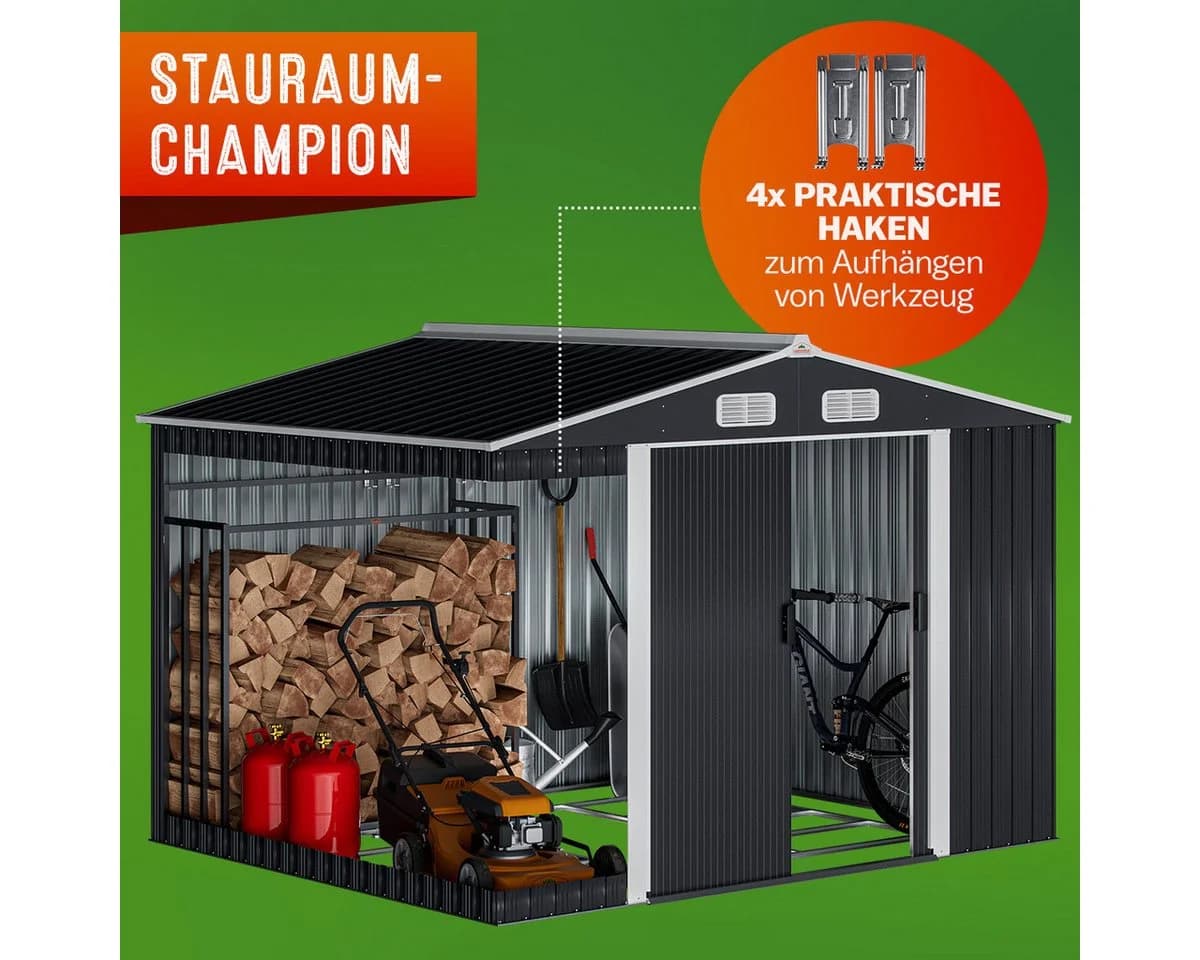Gardebruk Gerätehaus Metall 5m² Anthrazit