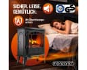 Monzana Elektrokamin mit LED-Flammeneffekt Schwarz Bild 1