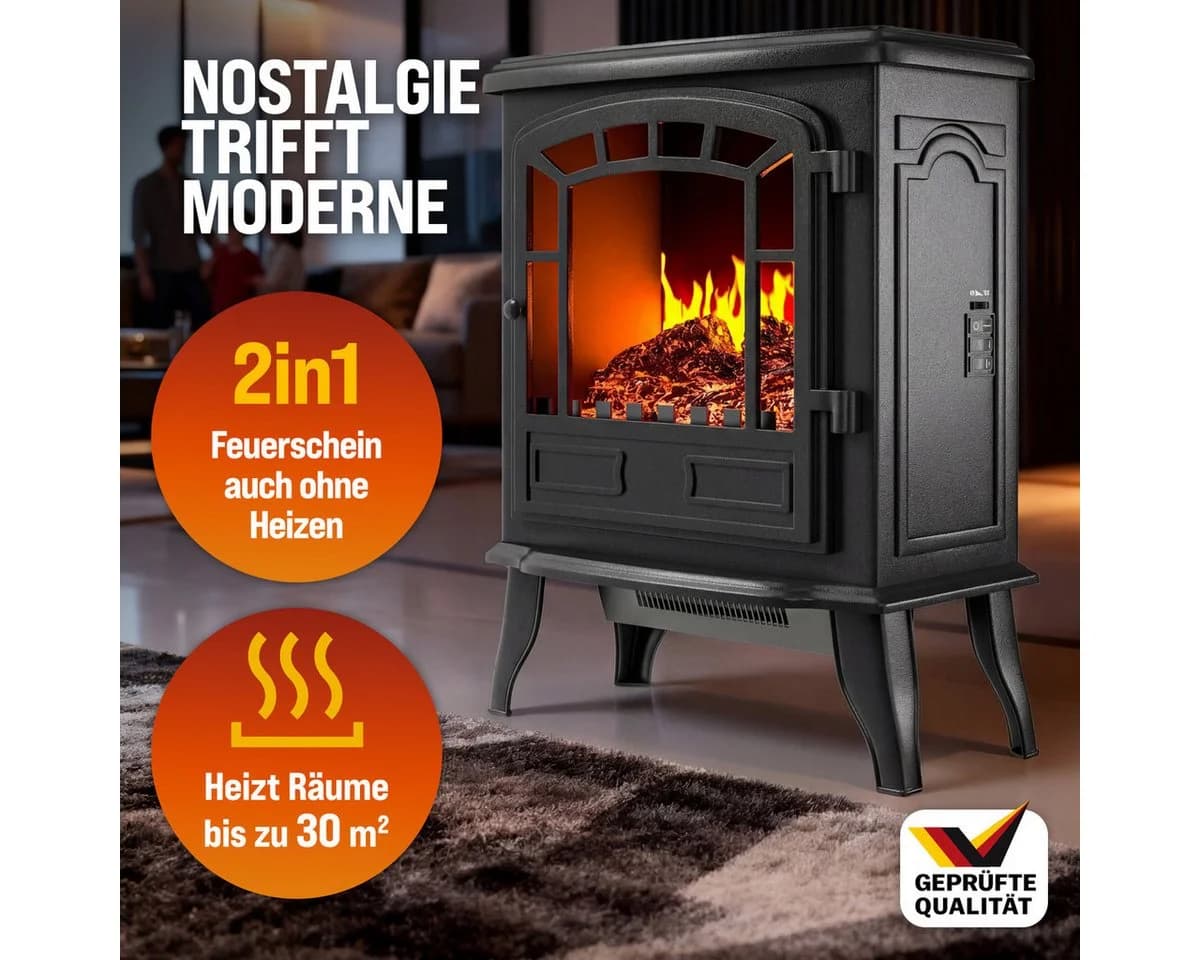 Monzana Elektrokamin mit LED-Flammeneffekt Schwarz - Bild 3