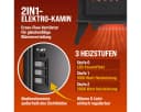 Monzana Elektrokamin mit LED-Flammeneffekt Schwarz Bild 4