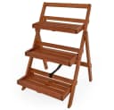 Casaria Pflanzentreppe 3-stufig FSC®-zertifiziertes Akazienholz Bild 2