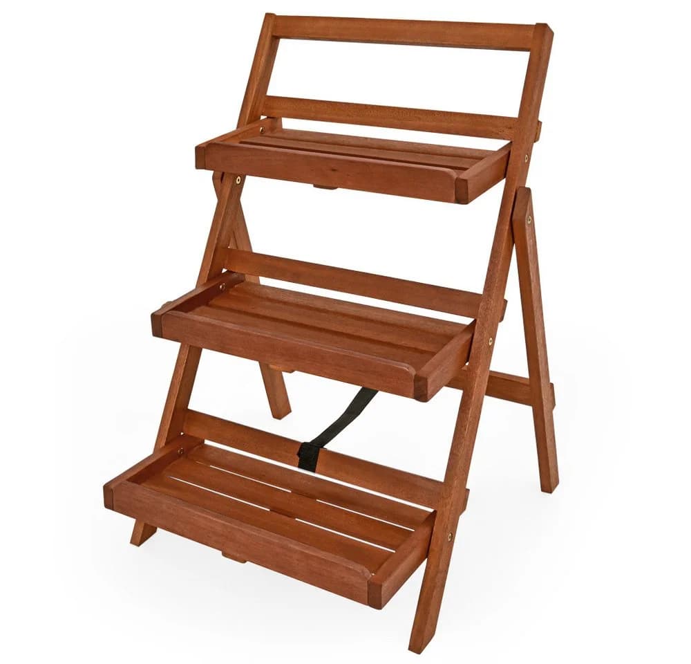 Casaria Pflanzentreppe 3-stufig FSC®-zertifiziertes Akazienholz - Bild 2