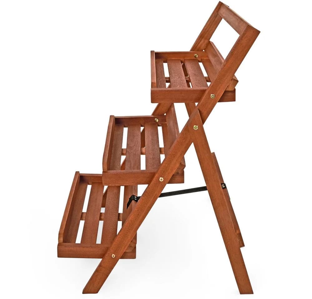 Casaria Pflanzentreppe 3-stufig FSC®-zertifiziertes Akazienholz - Bild 4