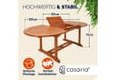 Casaria Gartentisch Vanamo Wetterfest Klappbar Holz FSC®-zertifiziert Bild 5