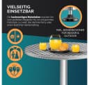 Casaria Höhenverstellbarer Stehtisch Alu 60cm Bild 1