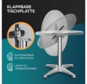 Casaria Höhenverstellbarer Stehtisch Alu 60cm Bild 5
