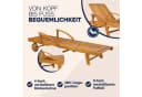 Casaria Gartenliege Tami Sun 2er Set Klappbar Wetterfest Holz Bild 3