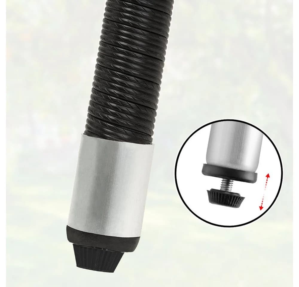 Casaria Gartentisch Polyrattan Rund Glas Höhenverstellbar Schwarz - Bild 5
