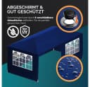 Casaria Partyzelt Rimini Blau 18m² UV-Schutz Wasserabweisend Bild 4