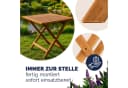 Casaria Klapptisch Balkontisch Klappbar Holz 70x70cm Bild 3