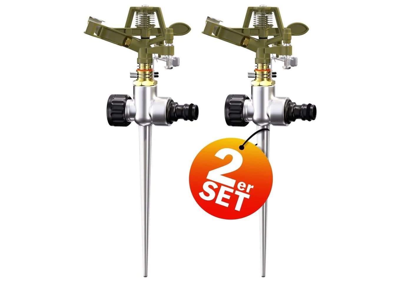 Gardebruk Kreisregner 2er Set Impulsregner bis 24m - Bild 2
