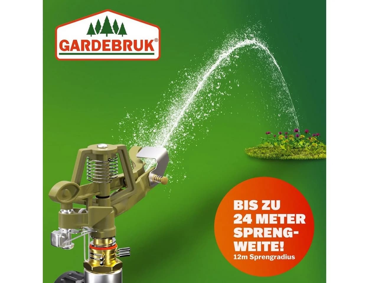 Gardebruk Kreisregner 2er Set Impulsregner bis 24m - Bild 3