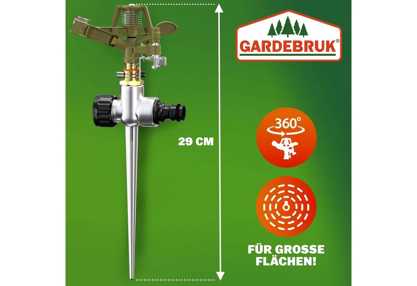 Gardebruk Kreisregner 2er Set Impulsregner bis 24m - Bild 4