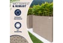 Casaria Pflanzkübel 3er Set Creme Polyrattan Bild 1