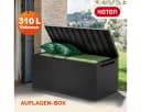 Deuba Auflagenbox 310L Anthrazit mit Rollen und Schloss Bild 1