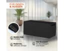 Deuba Auflagenbox 310L Anthrazit mit Rollen und Schloss Bild 4