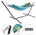 Detex Hängematte mit Gestell 150kg Belastbar Grün/Bunt Bild 1