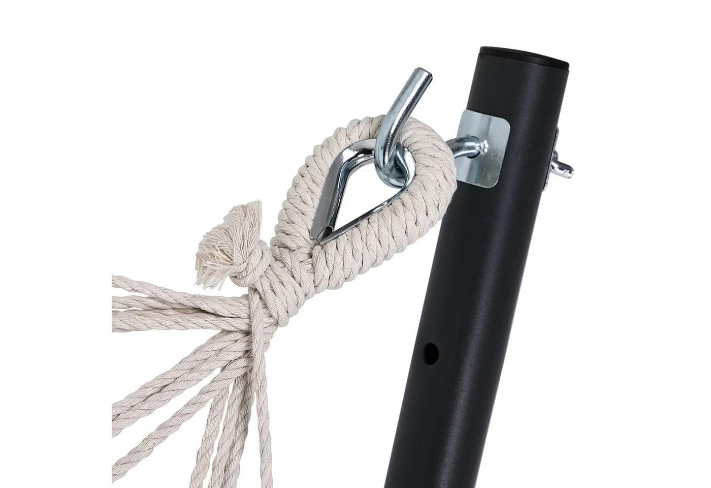 Detex Hängematte mit Gestell 150kg Belastbar Grün/Bunt - Bild 5