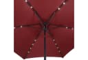 Kingsleeve Sonnenschirm Rot mit LED und Solar Bild 3