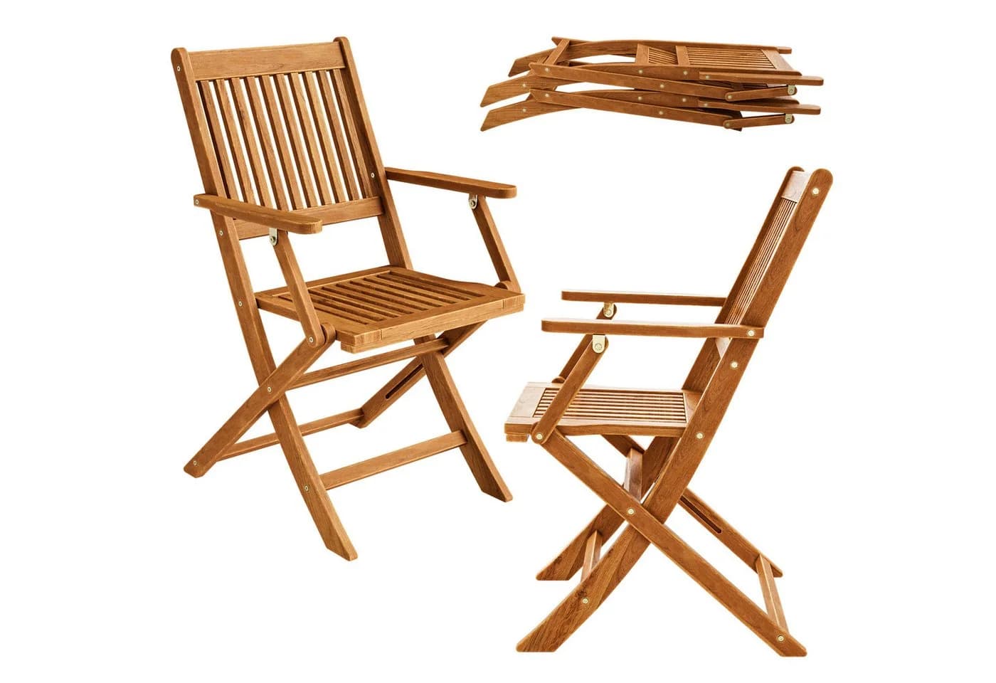 Casaria Klappstuhl Gartenstuhl Holz FSC®-zertifiziert Akazie - Bild 2