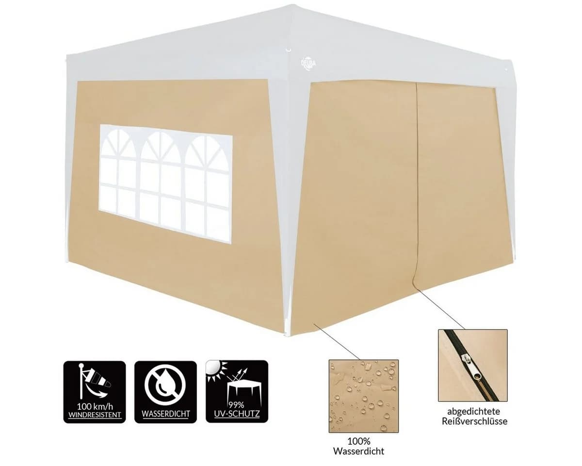 Deuba Pavillon Capri Seitenwände 2x wasserabweisend für 3x3m & 3x6m - Bild 5