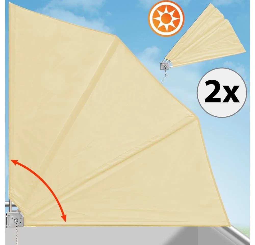 Detex Balkonsichtschutz 2er Set 140x140 cm UV-beständig - Bild 3